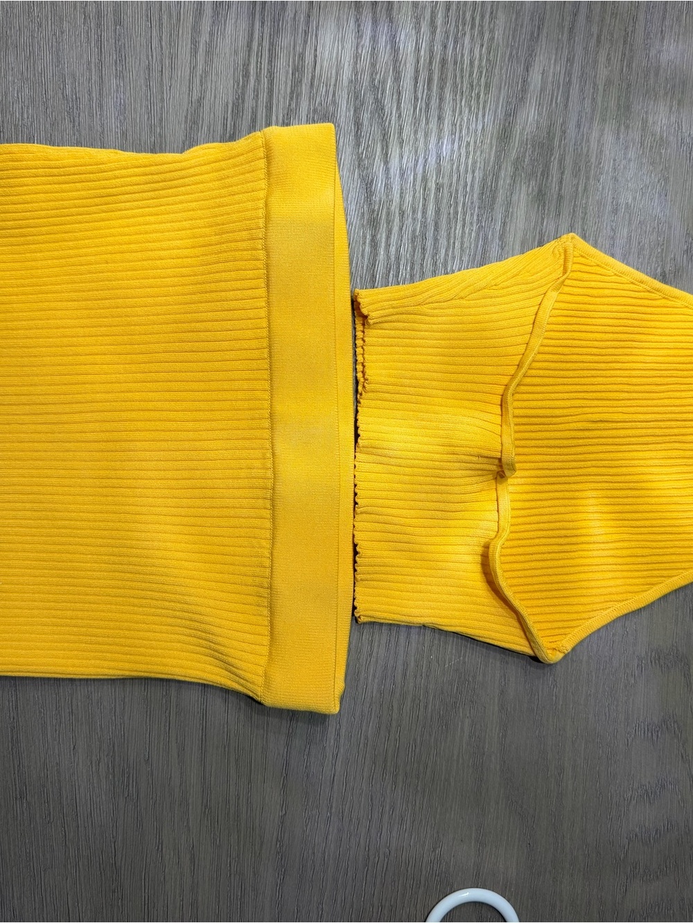 superdown Bright Yellow Ribbed Two-Piece Party Set - Picture 2 of 3